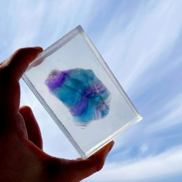 Rainbow Fluorite Crystal Soap - Ethereal - Picture 1 of 4